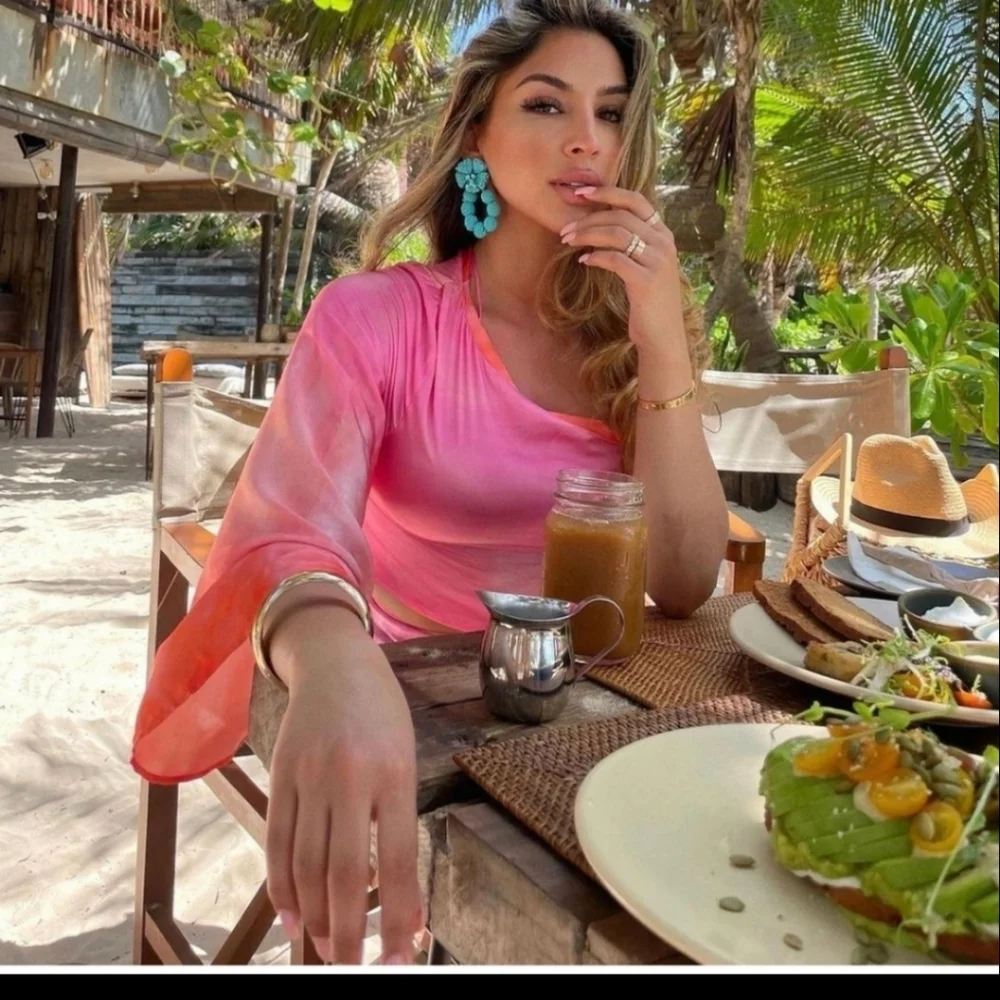 Zara Tye Dye Silky Top - Picture 4 of 11